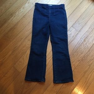 Free People cropped flared pull on jeans